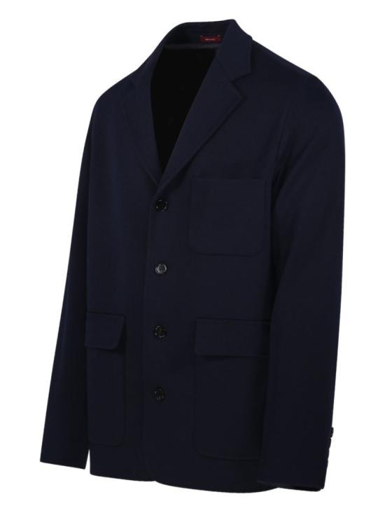 26SS 구찌 싱글 브레스트 코튼 저지 재킷 846713ZAM6R4240 Blue - GUCCI