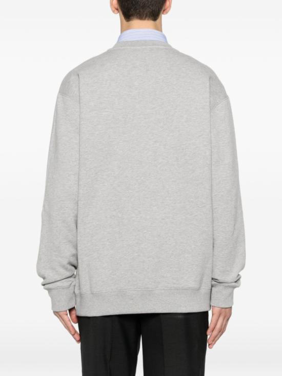 26SS 구찌 프린트 디테일 코튼 저지 스웨트셔츠 848737XJHOK1056 Grey - GUCCI