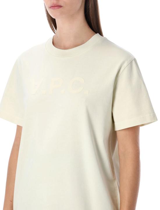  아페쎄 반팔 티셔츠 A.P.C. 스탠다드 그랜드 Vpc 코튼 티셔츠 인디고 델라브 에크루 - A.P.C.