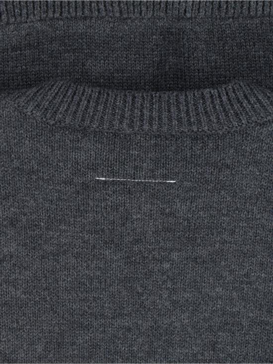  MM6 메종마르지엘라 스웨터 Mm6 메종 마르지엘라 로고  그레이 - MM6 MAISON MARGIELA