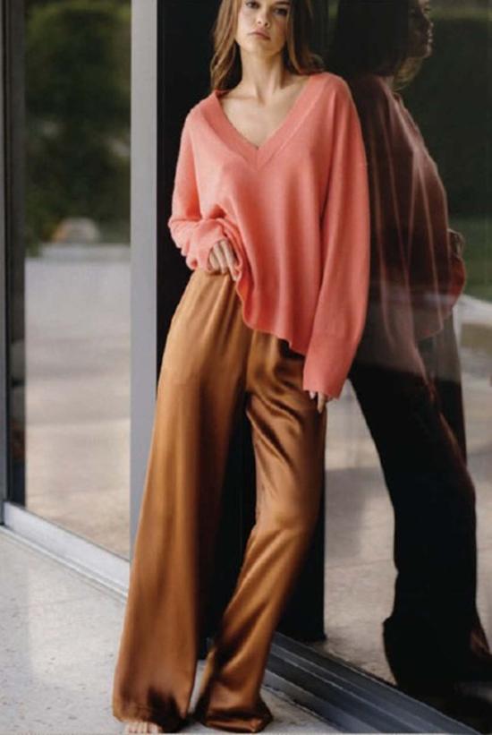  사블린 스트레이트 팬츠 브린 하이라이즈 풀온 와이드 레그 팬츠 - SABLYN