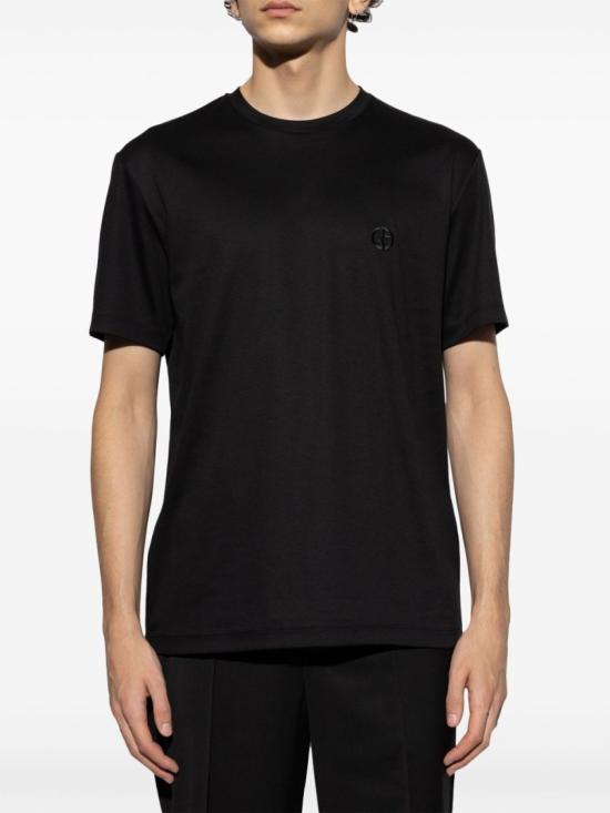 26SS 조르지오 아르마니 반팔 티셔츠 3HSM72SJTKZUC001 Black - GIORGIO ARMANI