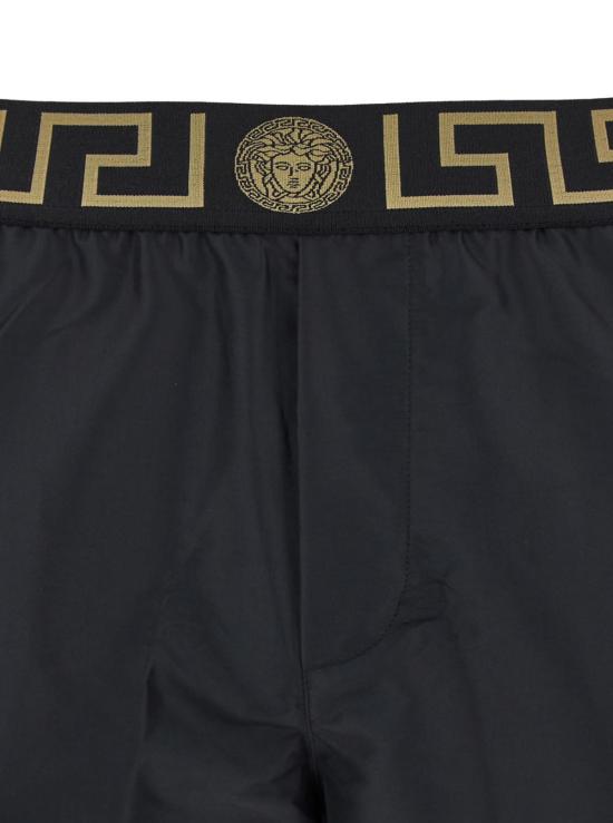  베르사체 스윔팬츠 그레카 테크 수영 반바지 블랙 - VERSACE