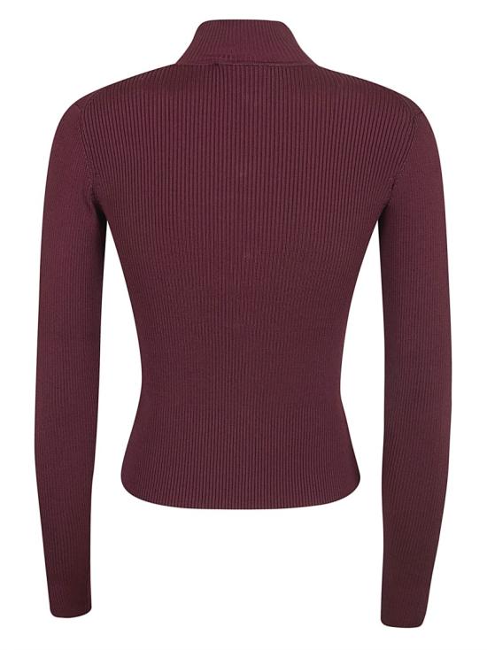 26SS 셀프 포트레이트 긴팔 티셔츠 RS26 138T Burgundy - SELF PORTRAIT