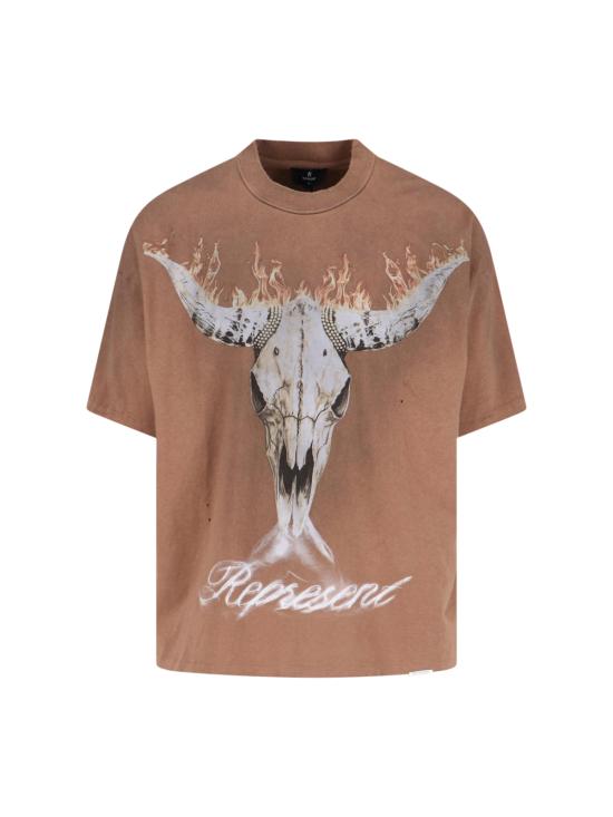 26SS 리프레젠트 반팔 티셔츠 MLM100592 16 DUSTY BROWN