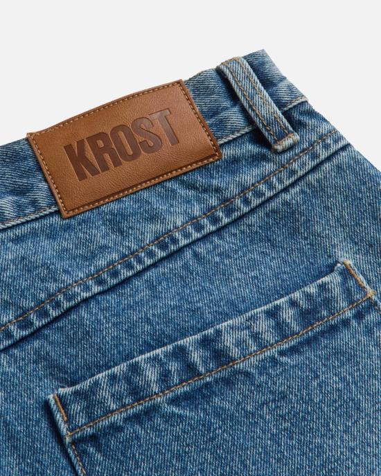  KROST 데님 팬츠 크로스트 크로스비 와이드 레그 진 - KROST