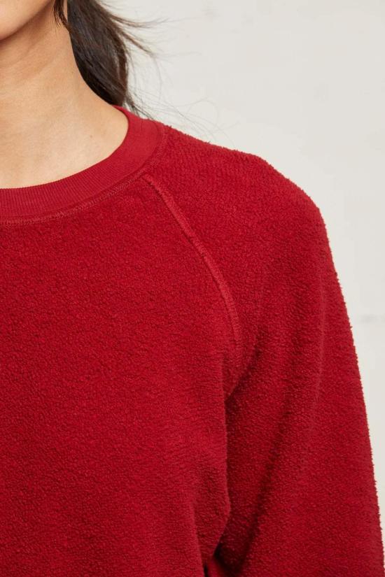  퍼펙트 화이트 티 스웨터 지기 리버스 플리스 쉬런큰 크루 - PERFECT WHITE TEE