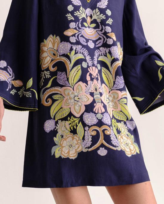  카르톨리나 숏 원피스 폴리 미니 드레스 마리너스 블룸 - CARTOLINA