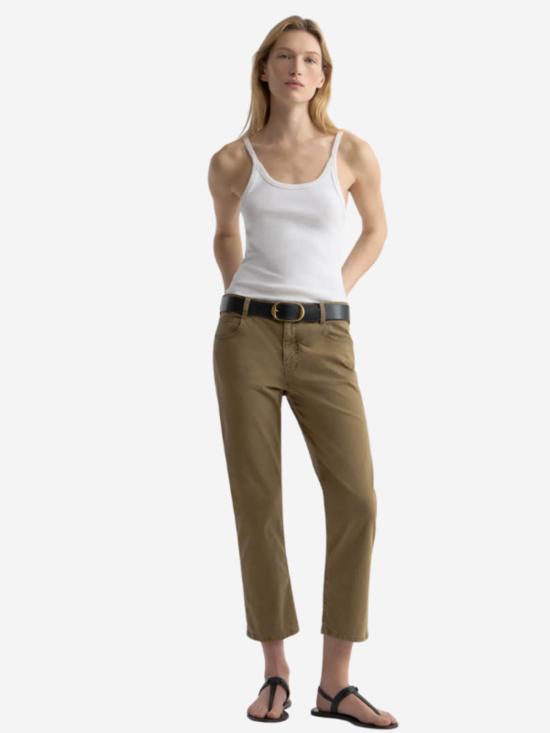  닐리로탄 크롭 팬츠 Nili Lotan Lorimer 팬츠 프렌치 카키 - NILI LOTAN