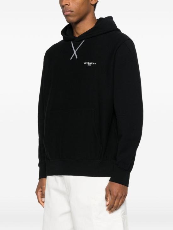 26SS 지방시 후드 티셔츠 BMJ0NH3YS1001 Black - GIVENCHY