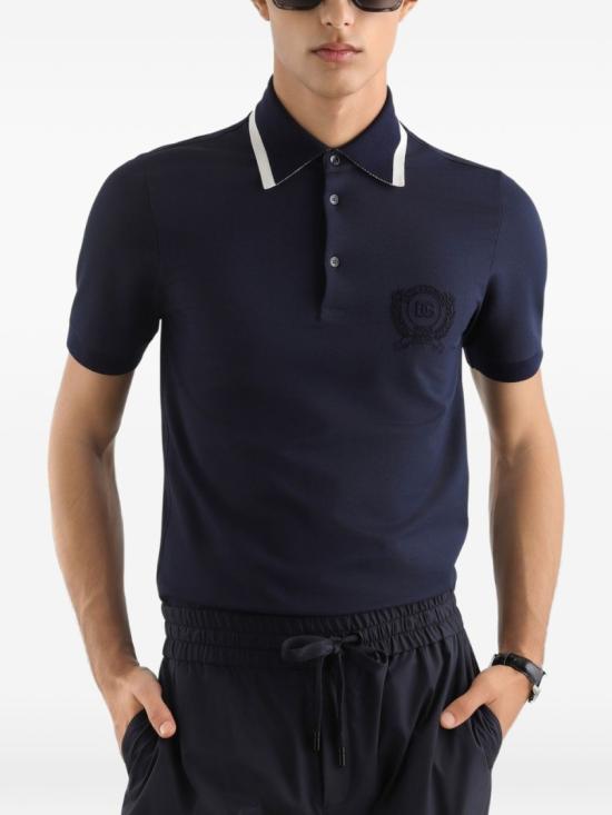 26SS 돌체앤가바나 폴로 티셔츠 G8SW8ZHU7WZB0665 Blue - DOLCE & GABBANA