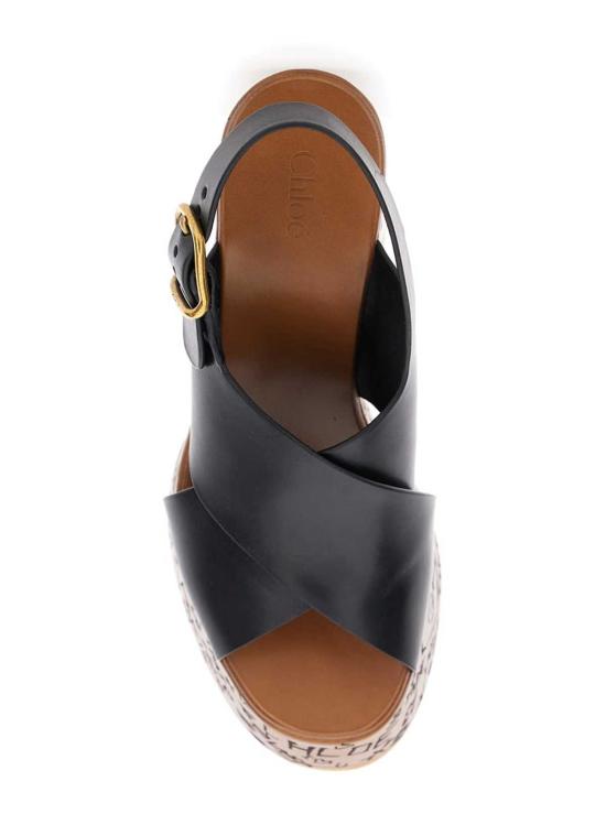  끌로에 샌들 막심 하이 웨지힐 블랙 - CHLOE