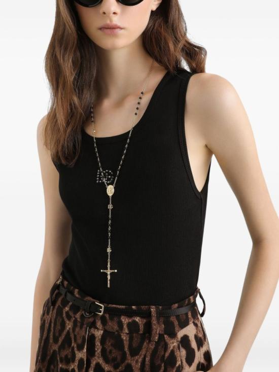 26SS 돌체앤가바나 민소매 티셔츠 F8V40ZGDDL8N0000 Black - DOLCE & GABBANA