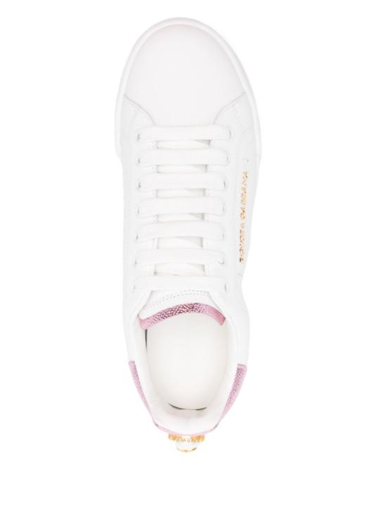 26SS 돌체앤가바나 카프스킨 나파 포르토피노 스니커즈 CK2329AN29887587 White - DOLCE & GABBANA