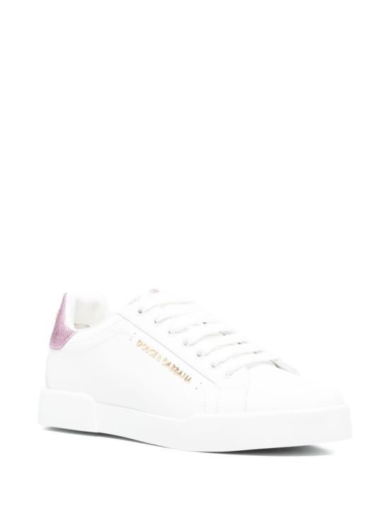 26SS 돌체앤가바나 카프스킨 나파 포르토피노 스니커즈 CK2329AN29887587 White - DOLCE & GABBANA