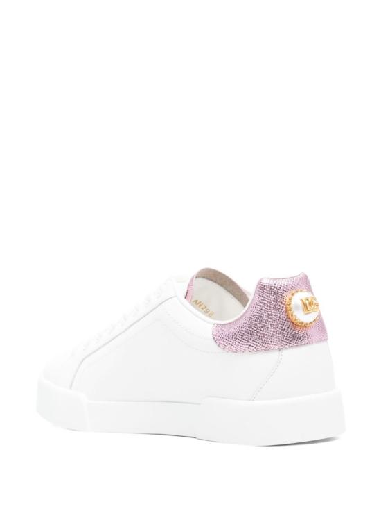 26SS 돌체앤가바나 카프스킨 나파 포르토피노 스니커즈 CK2329AN29887587 White - DOLCE & GABBANA