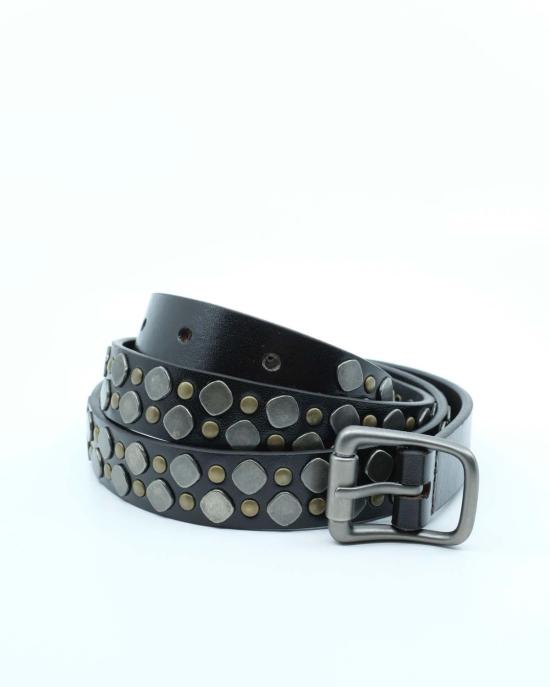  르메르 가죽 벨트 리오 스터드  다크 브라운