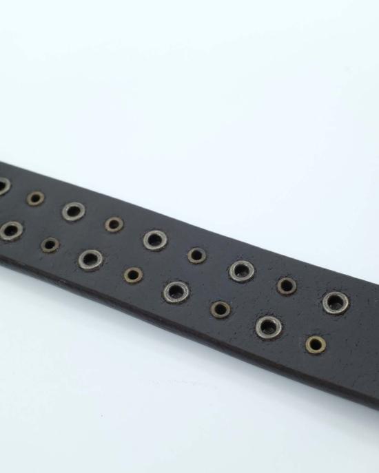  르메르 가죽 벨트 리오 스터드  다크 브라운 - LEMAIRE