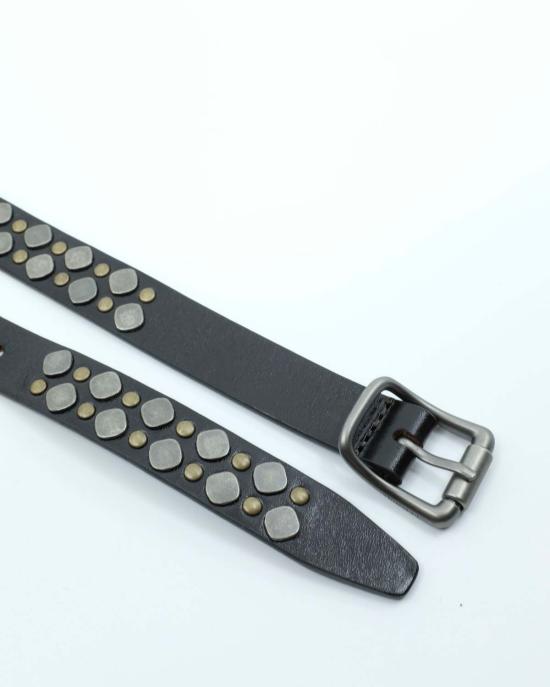  르메르 가죽 벨트 리오 스터드  다크 브라운 - LEMAIRE