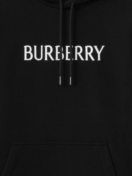 26SS 버버리 로고 코튼 후드 8118999A1189 Black - BURBERRY