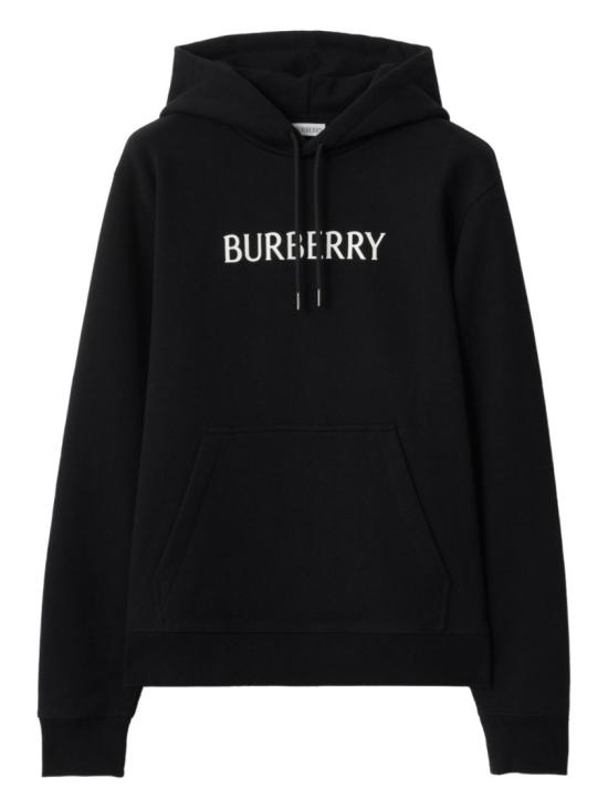 26SS 버버리 로고 코튼 후드 8118999A1189 Black