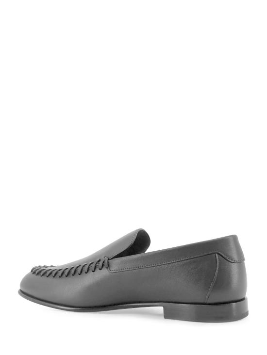  펜디 로퍼 메탈 FF 로고 장식 블랙 가죽 - FENDI