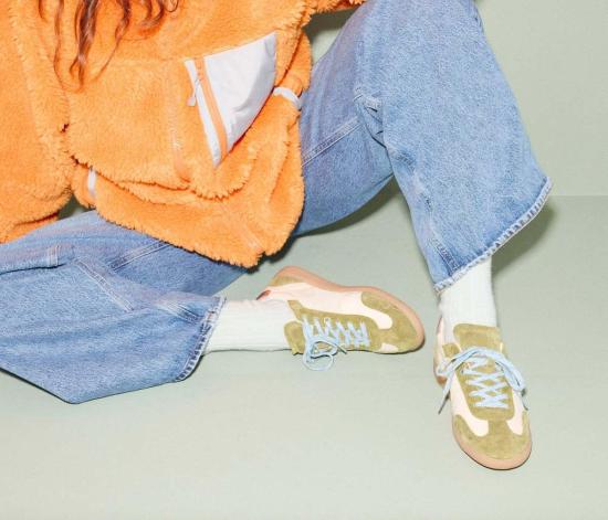  프레다 살바도르 샌들 재키 인 와사비 스웨이드 콤보 - FREDA SALVADOR