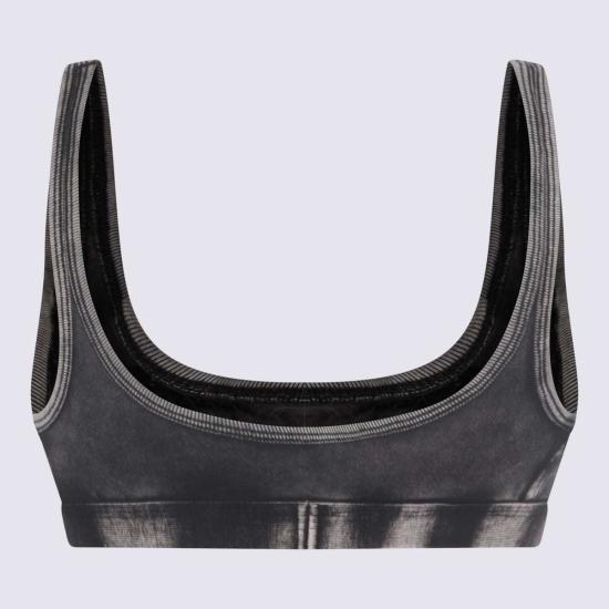  디젤 민소매 티셔츠 코튼 탱크탑 블랙 - DIESEL