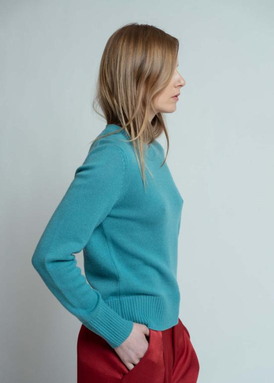  얼루드 스웨터 알루드 캐시미어  사이렌 블루 - ALLUDE