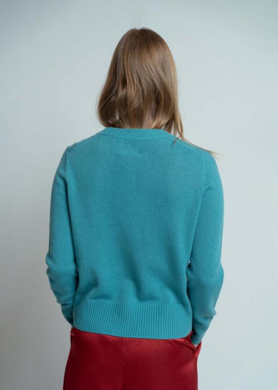  얼루드 스웨터 알루드 캐시미어  사이렌 블루 - ALLUDE