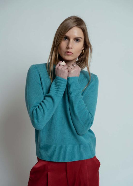  얼루드 스웨터 알루드 캐시미어  사이렌 블루 - ALLUDE