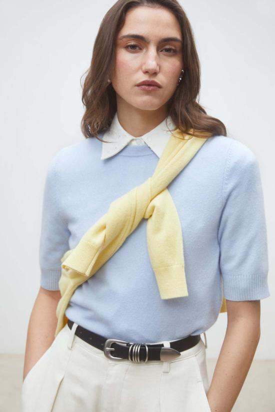  선쿠 스웨터 퍼실 탑 - SUNCOO