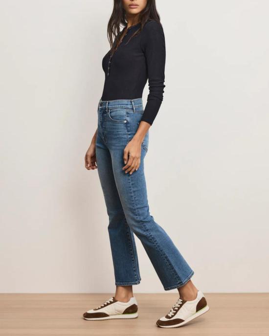  베로니카비어드 데님 팬츠 베로니카 비어드 카슨 하이라이즈 앵클 플레어 진 프렌치 키스 - VERONICA BEARD