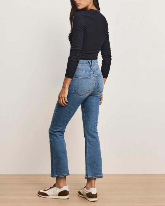  베로니카비어드 데님 팬츠 베로니카 비어드 카슨 하이라이즈 앵클 플레어 진 프렌치 키스 - VERONICA BEARD