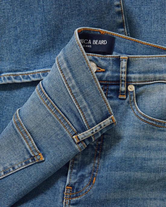  베로니카비어드 데님 팬츠 베로니카 비어드 카슨 하이라이즈 앵클 플레어 진 프렌치 키스 - VERONICA BEARD