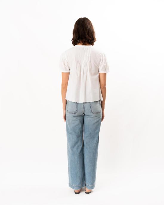  차오 루시아 블라우스 Ciao Lucia Izaro 자수 코튼 탑 화이트 - CIAO LUCIA