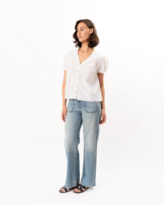  차오 루시아 블라우스 Ciao Lucia Izaro 자수 코튼 탑 화이트 - CIAO LUCIA