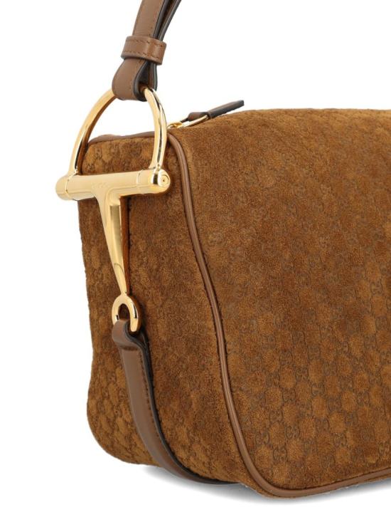 26SS 구찌 하프 홀스빗 미디엄 숄더백 860787AAEE72118 Brown - GUCCI