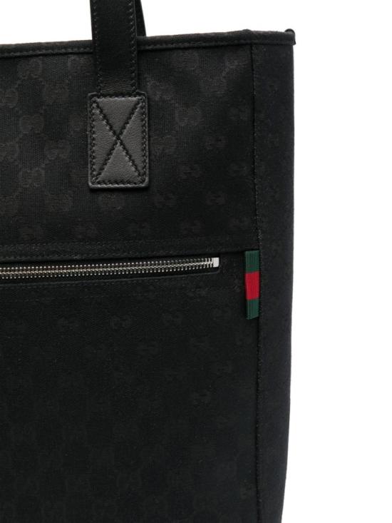 25FW 구찌 GG 캔버스 미디움 토트백 834796FAEPS1060 Black - GUCCI