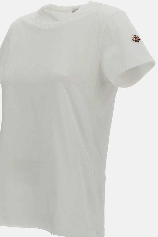  몽클레어 반팔 티셔츠 크루넥 티셔츠 화이트 - MONCLER