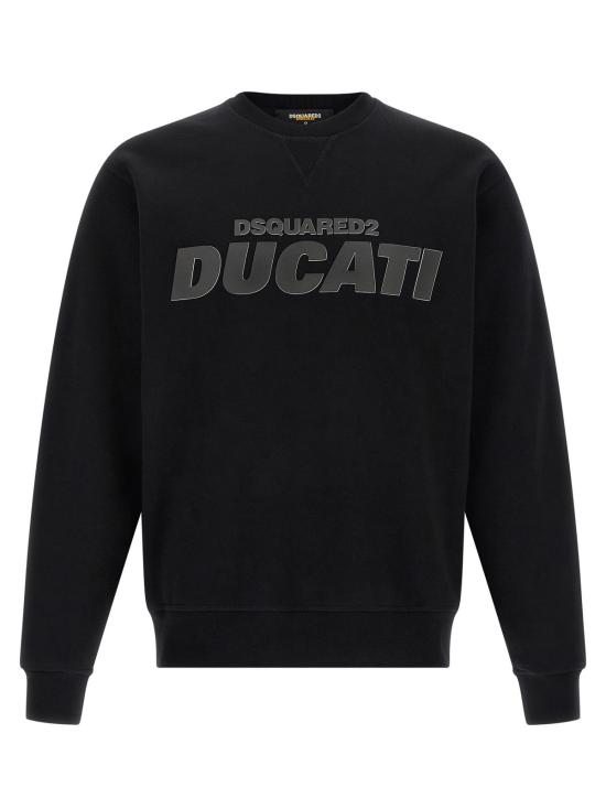  디스퀘어드2 긴팔 티셔츠 Dsquared2 X Ducati 캡슐 스웨트셔츠 블랙