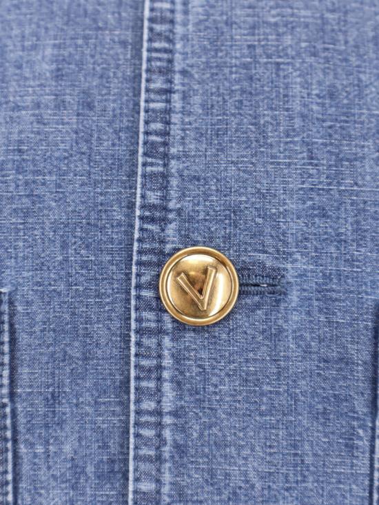  발렌티노 가라바니 데님 자켓 발렌티노 데님 사하리아나 재킷 미디엄 블루 데님 - VALENTINO GARAVANI