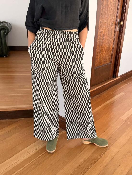  해피 프렌치 갱 크롭 팬츠 오마르 쁘띠 직사각형 바지 - HAPPY FRENCH GANG