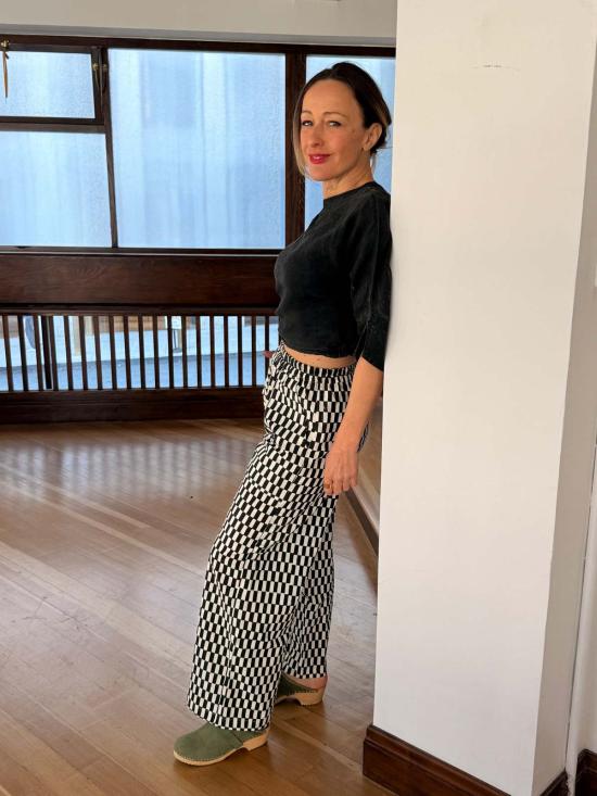  해피 프렌치 갱 크롭 팬츠 오마르 쁘띠 직사각형 바지 - HAPPY FRENCH GANG