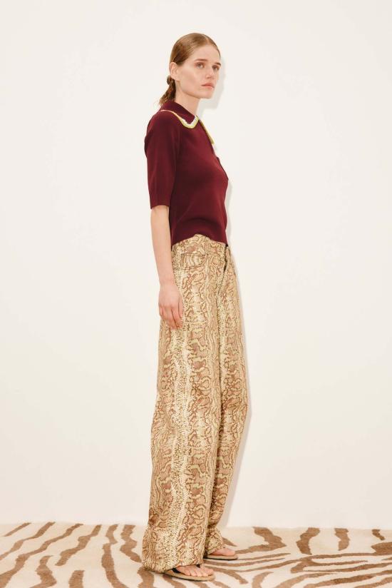  알레메 반팔 티셔츠 알레마이스 재스퍼 니트 폴로 셔츠 - ALEMAIS