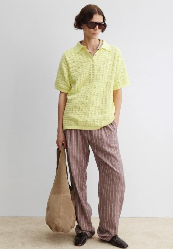  레이첼 코미 반팔 티셔츠 클래런스 폴로 탑 리몬첼로