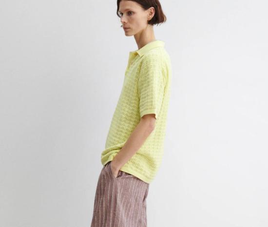  레이첼 코미 반팔 티셔츠 클래런스 폴로 탑 리몬첼로 - RACHEL COMEY