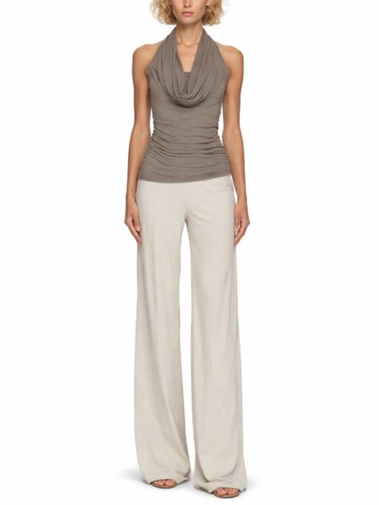  릭 오웬스 블라우스 선번 탑 그레이 - RICK OWENS