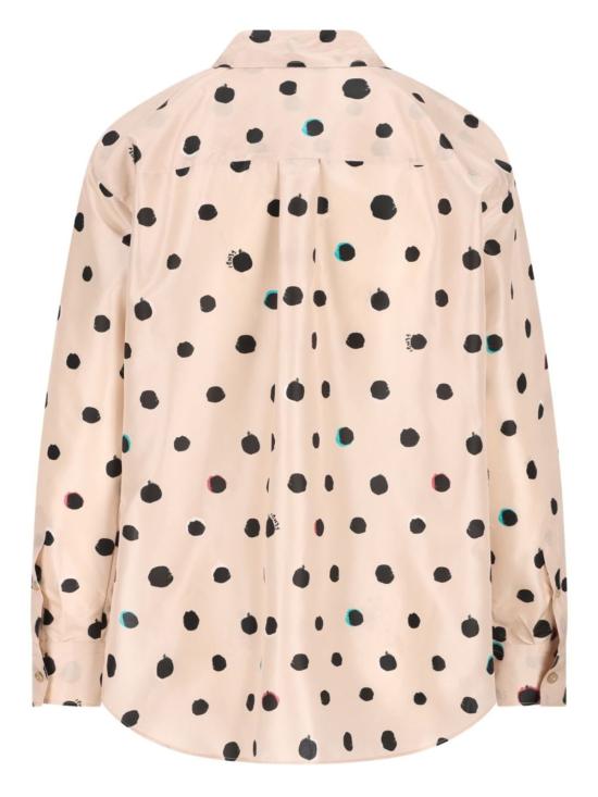  펜디 블라우스 실크 셔츠 화이트