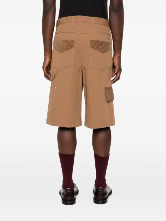  구찌 숏팬츠 코튼 버뮤다 쇼츠 카멜 - GUCCI